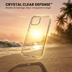 iPhone 13 Plus Crystal Clear Anti-Yellow Transparent Case | Slim Protective Back Cover