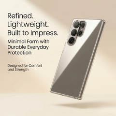 Samsung Galaxy S26 Ultra Crystal Clear Anti-Yellow Transparent Case | Slim Protective Back Cover