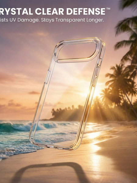 iPhone 17 Air Crystal Clear Anti-Yellow Transparent Case | Slim Protective Back Cover