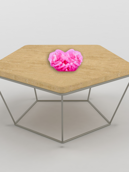 Pink Epoxy Resin Hand Bowl Decorative Resin Art 6