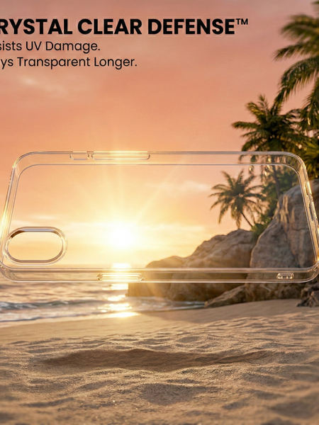 iPhone 16e Crystal Clear Anti-Yellow Transparent Case | Slim Protective Back Cover