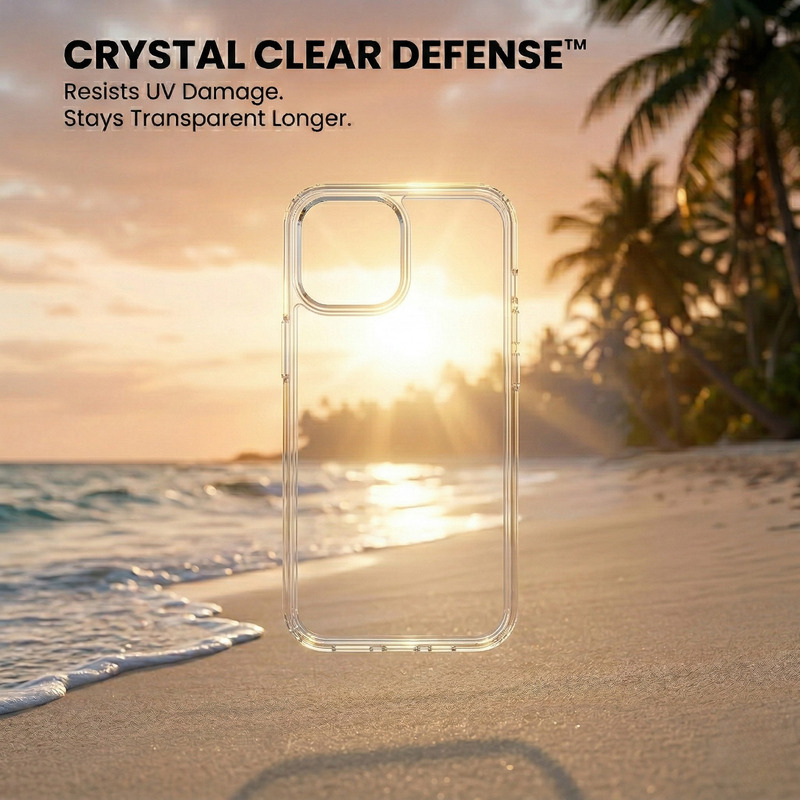 iPhone 14 Crystal Clear Anti-Yellow Transparent Case | Slim Protective Back Cover