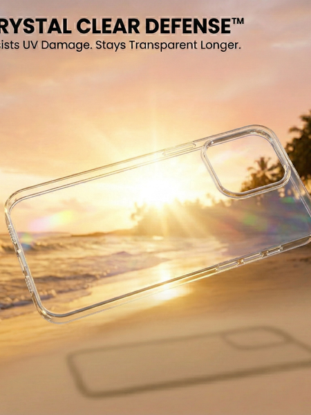 iPhone 13 Pro Crystal Clear Anti-Yellow Transparent Case | Slim Protective Back Cover