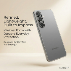 Samsung Galaxy S25 Crystal Clear Anti-Yellow Transparent Case | Slim Protective Back Cover