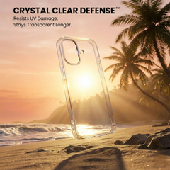 iPhone 17 Crystal Clear Anti-Yellow Transparent Case | Slim Protective Back Cover