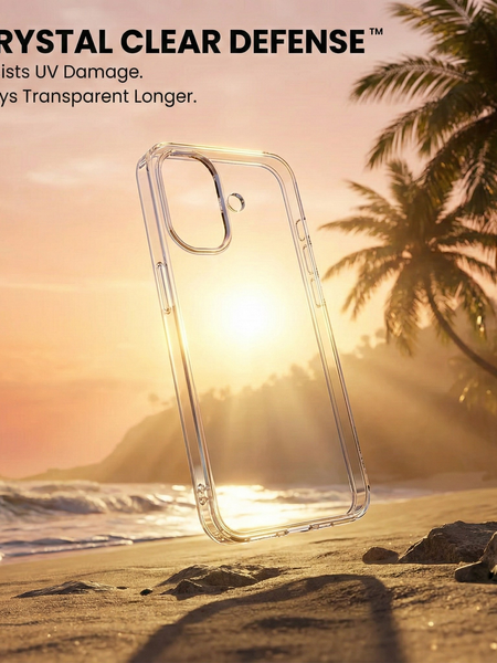 iPhone 17 Crystal Clear Anti-Yellow Transparent Case | Slim Protective Back Cover