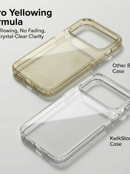 iPhone 17 Pro Crystal Clear Anti-Yellow Transparent Case | Slim Protective Back Cover