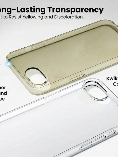 iPhone 16e Crystal Clear Anti-Yellow Transparent Case | Slim Protective Back Cover