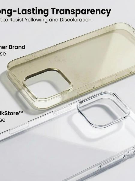 iPhone 16 Pro Crystal Clear Anti-Yellow Transparent Case | Slim Protective Back Cover