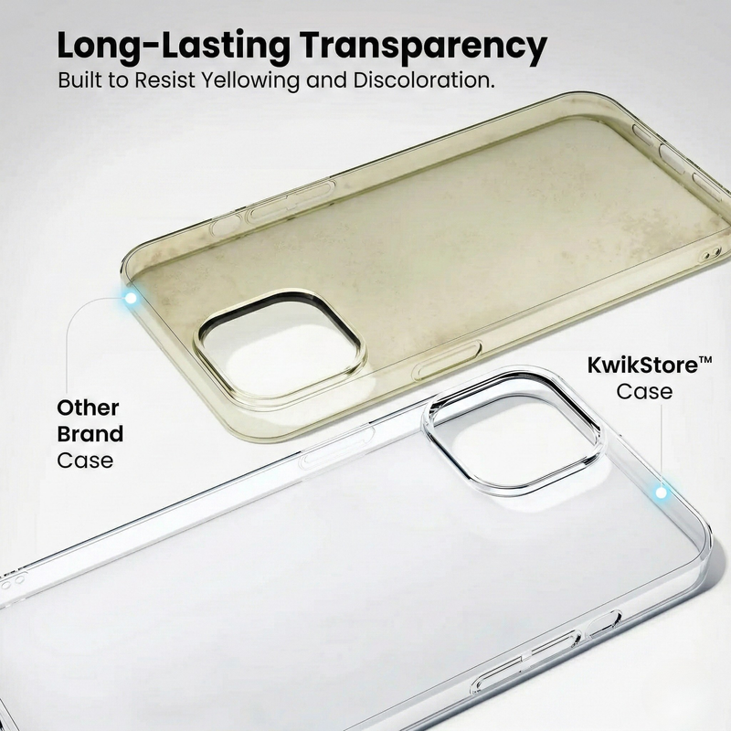 iPhone 13 Mini Crystal Clear Anti-Yellow Transparent Case | Slim Protective Back Cover