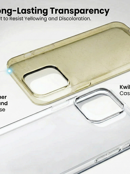 iPhone 14 Pro Crystal Clear Anti-Yellow Transparent Case | Slim Protective Back Cover