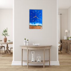 Ocean Wave Epoxy Resin Wall Clock – 12