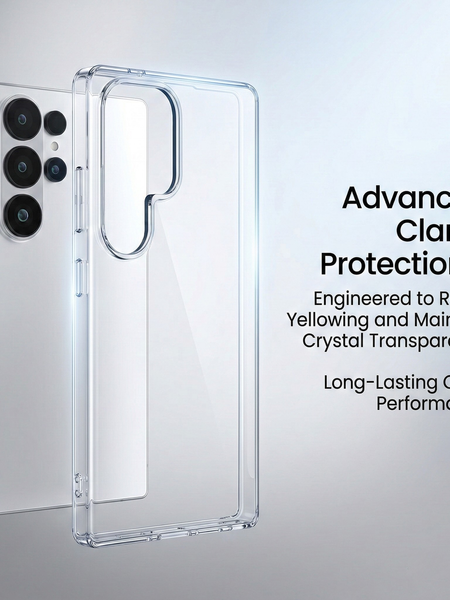 Samsung Galaxy S26 Ultra Crystal Clear Anti-Yellow Transparent Case | Slim Protective Back Cover