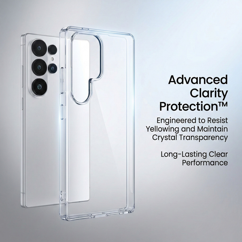 Samsung Galaxy S26 Ultra Crystal Clear Anti-Yellow Transparent Case | Slim Protective Back Cover