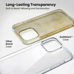 iPhone 15 Pro Crystal Clear Anti-Yellow Transparent Case | Slim Protective Back Cover