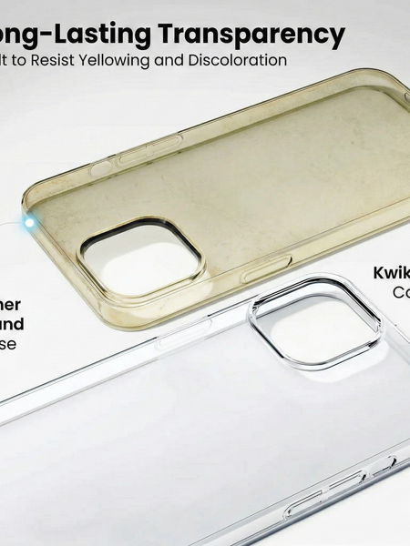 iPhone 14 Crystal Clear Anti-Yellow Transparent Case | Slim Protective Back Cover