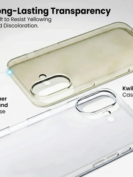 iPhone 16 Plus Crystal Clear Anti-Yellow Transparent Case | Slim Protective Back Cover