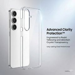Samsung Galaxy S25 Crystal Clear Anti-Yellow Transparent Case | Slim Protective Back Cover