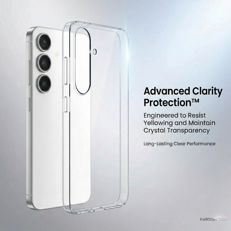 Samsung Galaxy S25 Crystal Clear Anti-Yellow Transparent Case | Slim Protective Back Cover