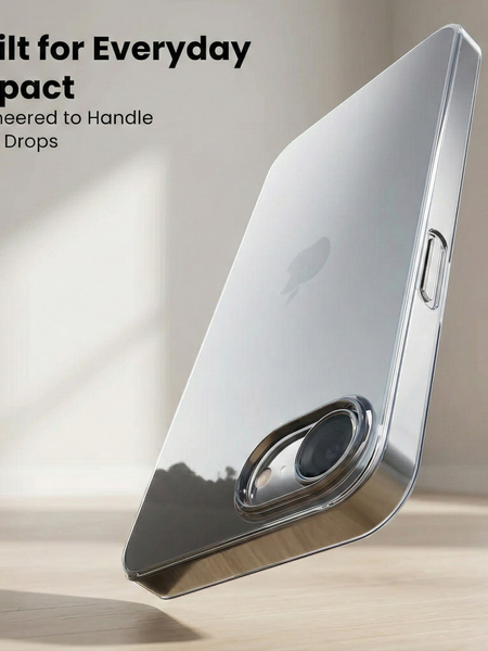 iPhone 16e Crystal Clear Anti-Yellow Transparent Case | Slim Protective Back Cover