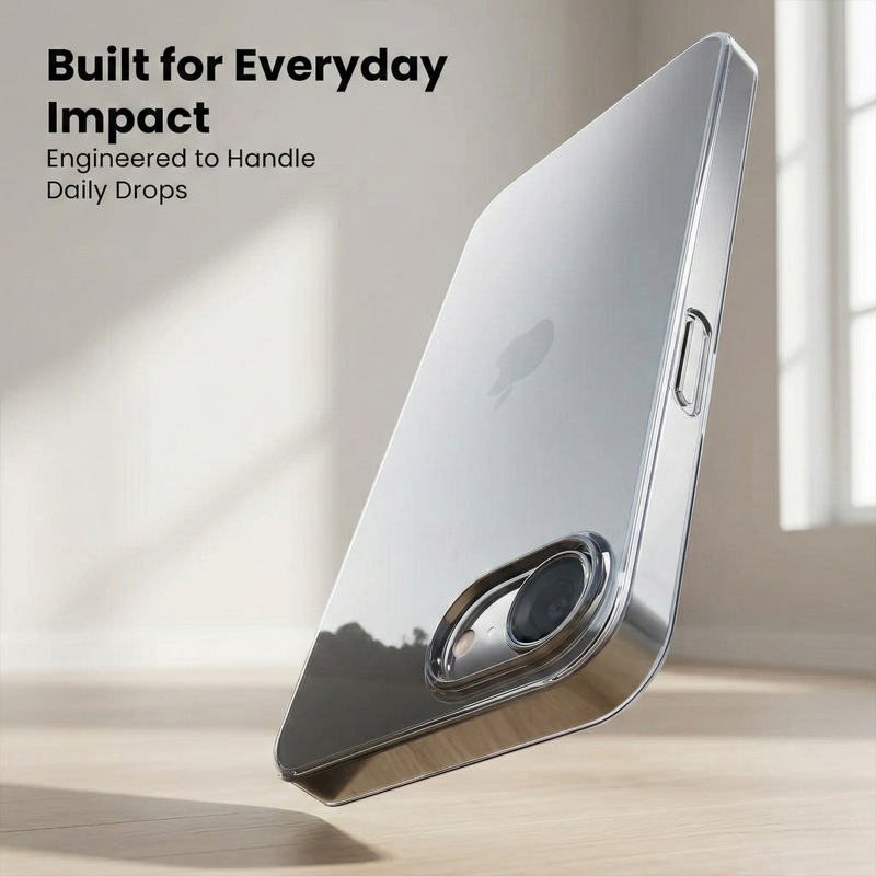 iPhone 16e Crystal Clear Anti-Yellow Transparent Case | Slim Protective Back Cover