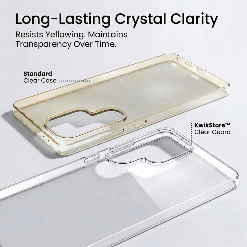 Samsung Galaxy S26 Ultra Crystal Clear Anti-Yellow Transparent Case | Slim Protective Back Cover