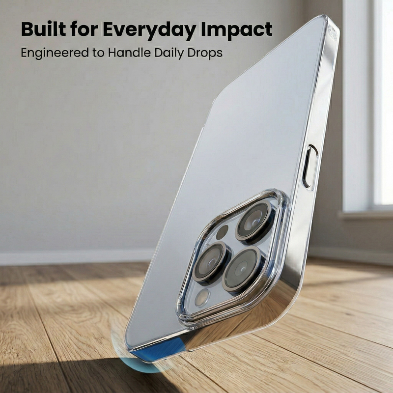 iPhone 13 Pro Crystal Clear Anti-Yellow Transparent Case | Slim Protective Back Cover