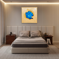 Blue Geode-Inspired Epoxy Resin Wall Art  24
