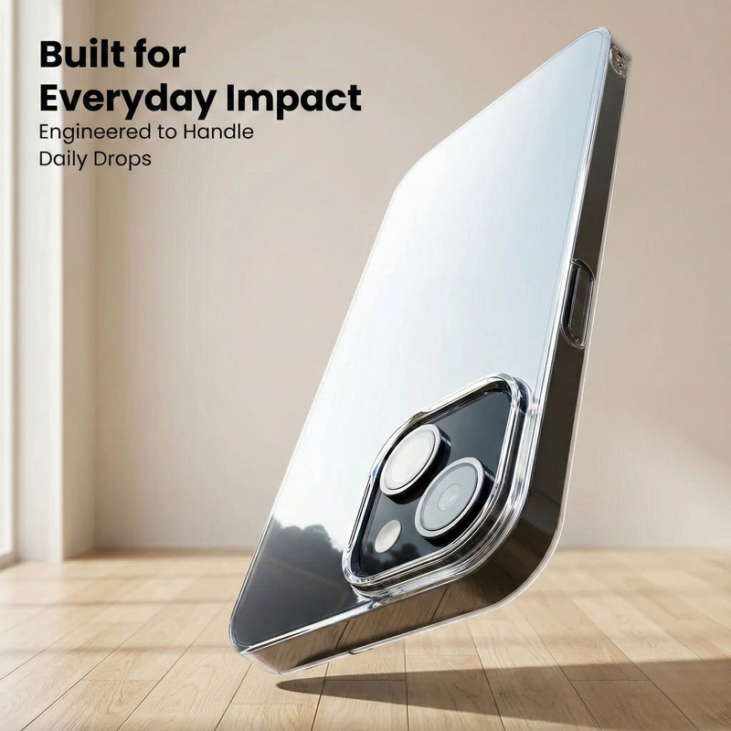 iPhone 13 Mini Crystal Clear Anti-Yellow Transparent Case | Slim Protective Back Cover