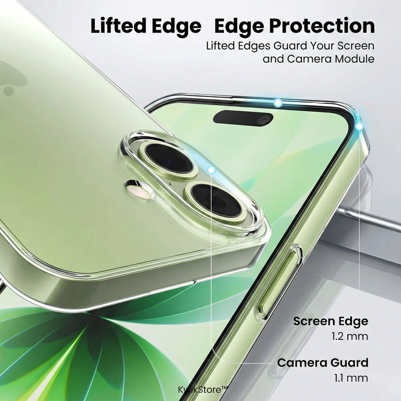 iPhone 17 Crystal Clear Anti-Yellow Transparent Case | Slim Protective Back Cover