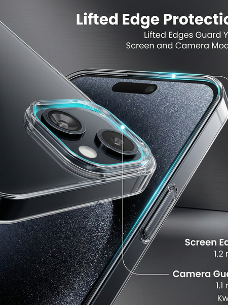 iPhone 11 Pro Crystal Clear Anti-Yellow Transparent Case | Slim Protective Back Cover