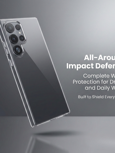 Samsung Galaxy S26 Ultra Crystal Clear Anti-Yellow Transparent Case | Slim Protective Back Cover