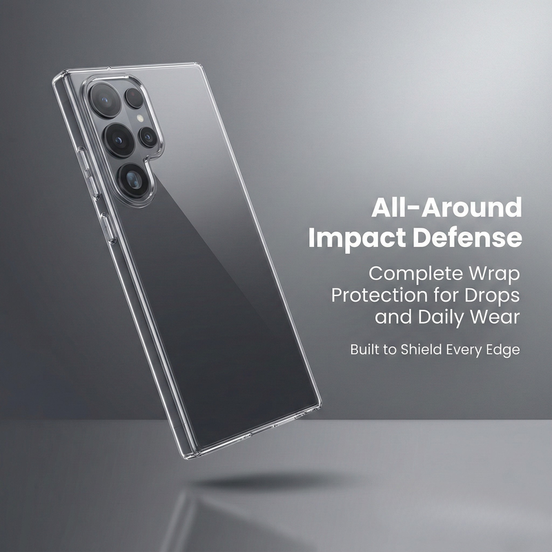 Samsung Galaxy S26 Ultra Crystal Clear Anti-Yellow Transparent Case | Slim Protective Back Cover