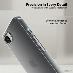 iPhone 16e Crystal Clear Anti-Yellow Transparent Case | Slim Protective Back Cover