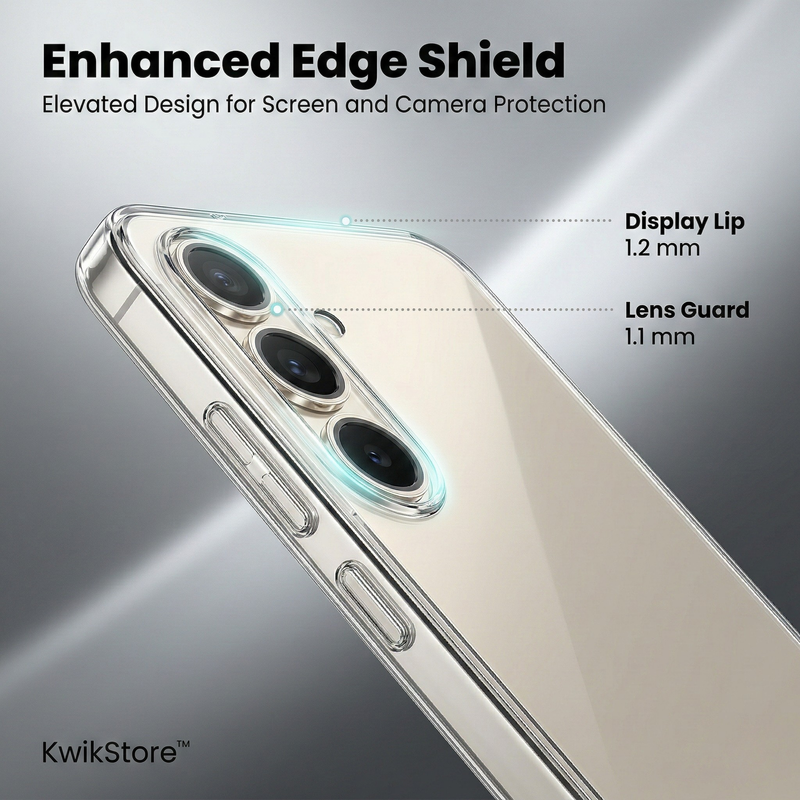 Samsung Galaxy S24 FE Crystal Clear Anti-Yellow Transparent Case | Slim Protective Back Cover