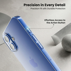 iPhone 16 Crystal Clear Anti-Yellow Transparent Case | Slim Protective Back Cover