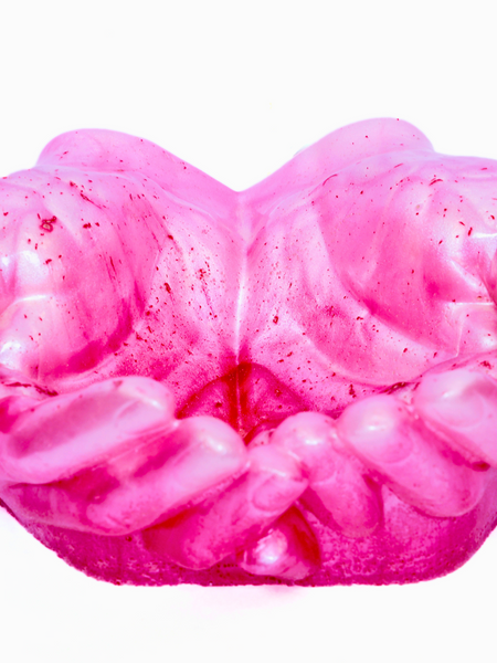 Pink Epoxy Resin Hand Bowl Decorative Resin Art 6
