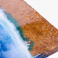 Ocean Wave Epoxy Resin Wall Clock – 12