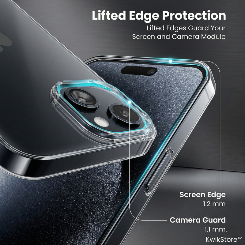 iPhone 13 Crystal Clear Anti-Yellow Transparent Case | Slim Protective Back Cover