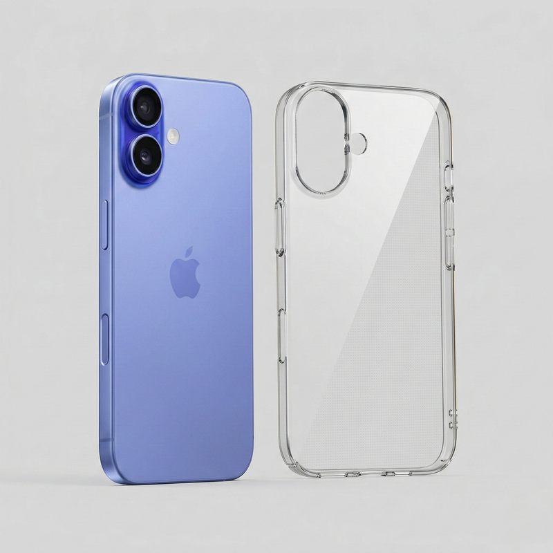 iPhone 16 Crystal Clear Anti-Yellow Transparent Case | Slim Protective Back Cover