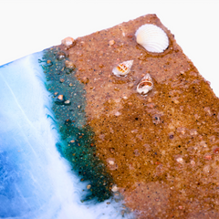 Ocean Wave Epoxy Resin Wall Clock – 12