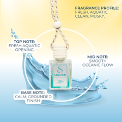 Wave | Aromatherapy Car Fragrance for Calm, Clarity & Fresh Energy