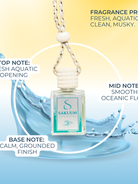 Wave | Aromatherapy Car Fragrance for Calm, Clarity & Fresh Energy