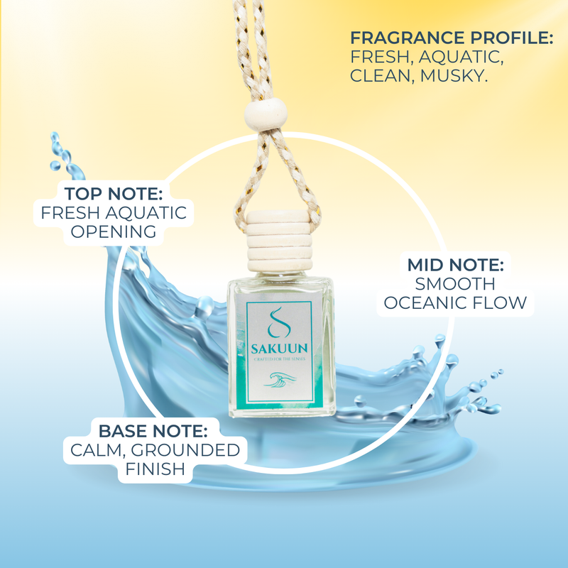 Wave | Aromatherapy Car Fragrance for Calm, Clarity & Fresh Energy
